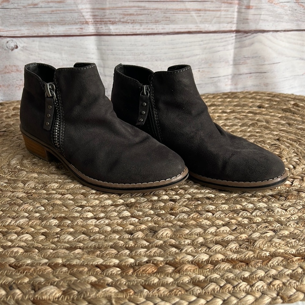 Gray booties size 6.5